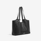 Oversized Soft Tote Bag – Contrast Stitch
