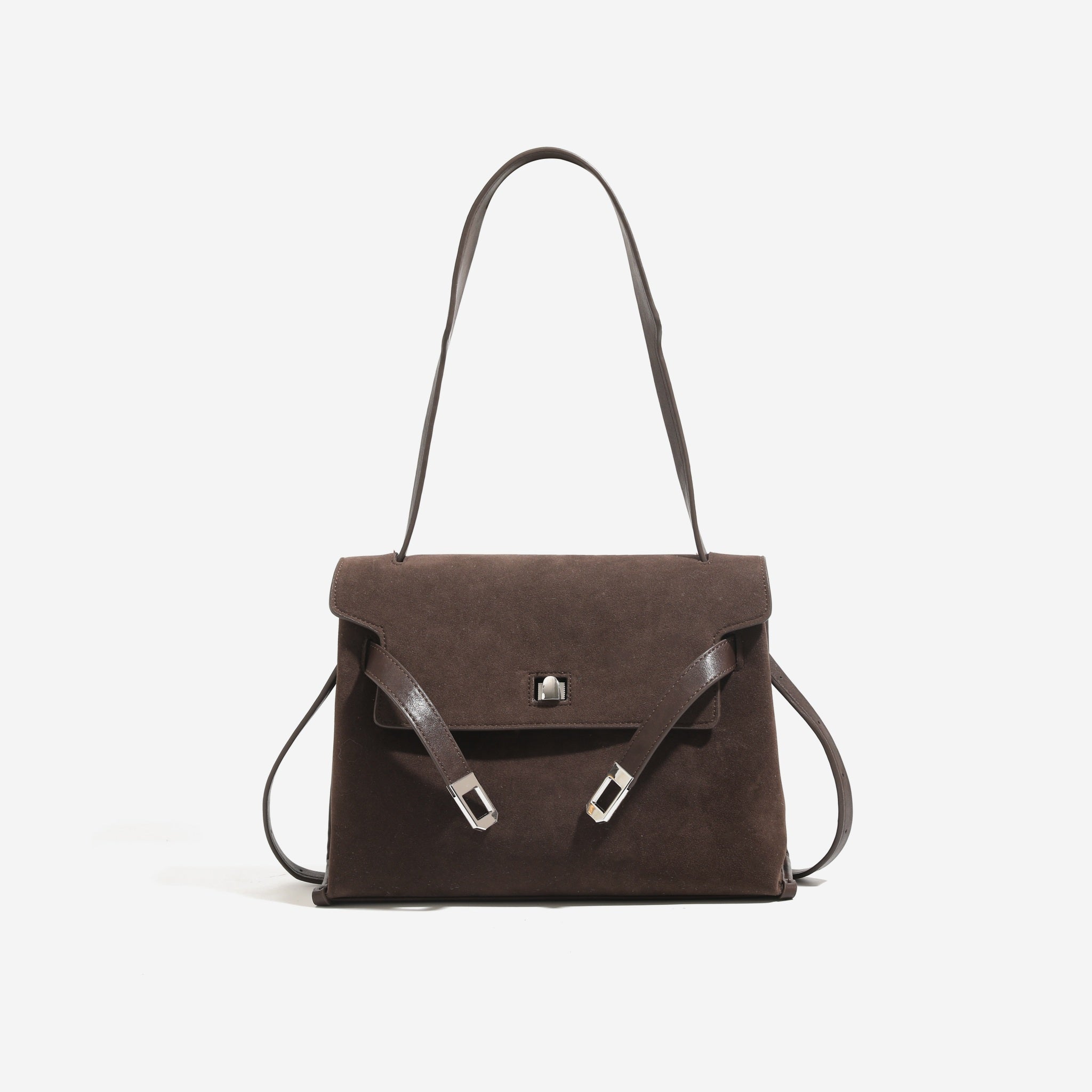 Structured Flap Shoulder Bag