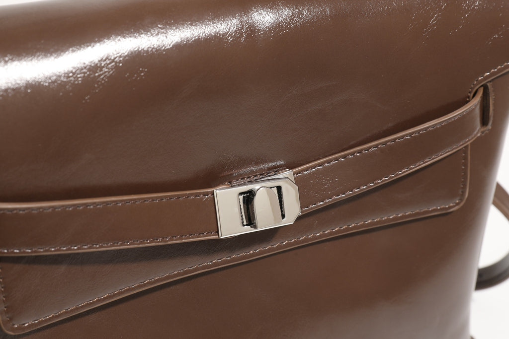 Structured Flap Shoulder Bag