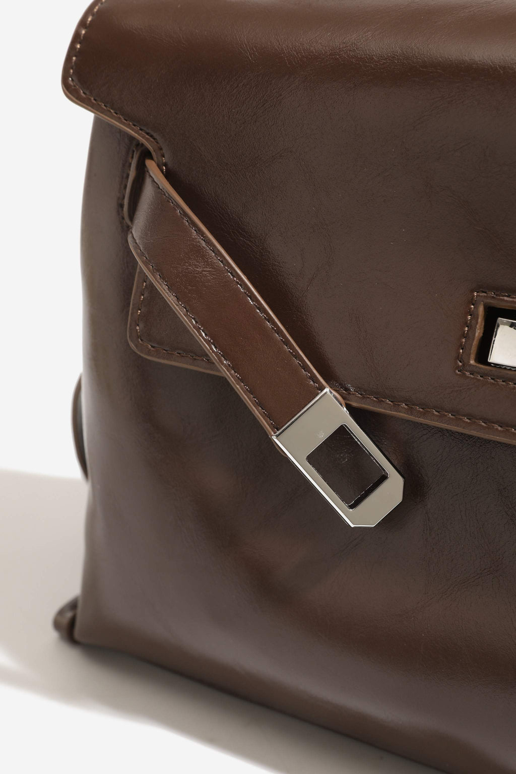 Structured Flap Shoulder Bag