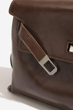 Structured Flap Shoulder Bag