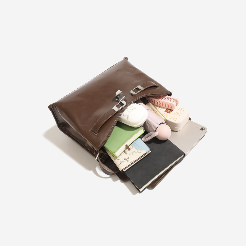 Structured Flap Shoulder Bag