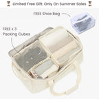 Large Canvas Duffle Bag – With Trolley, Packing Cubes & Shoe Bag