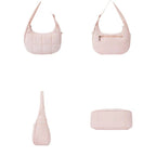 Quilted Puffer Crescent Shoulder Bag