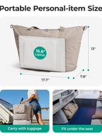 Expandable Foldable Travel Tote – 24L to 37L, Fits 15.6" Laptop