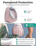 Quilted Tennis Backpack – 20L with Racket Holder & Shoe Compartment