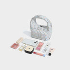 Woven Mini Top Handle Bag – Metallic Chain Strap