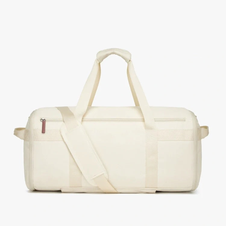 Large Canvas Duffle Bag – With Trolley, Packing Cubes & Shoe Bag