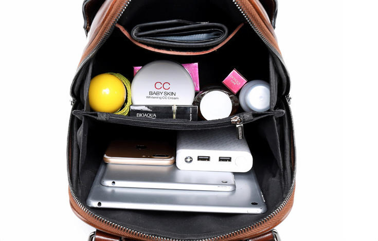 Vintage Oil Wax Leather Backpack – Zip Front